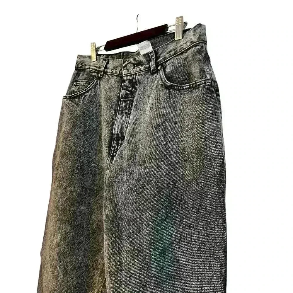 Levis 900 Series Jeans Womens Vintage Black Wash High Rise Distressed Denim 14